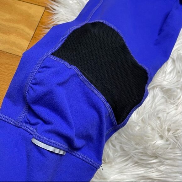 Athleta Relay Capri Crop Leggings Vent Reflective M - Picture 5 of 8